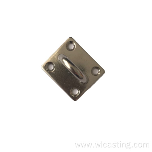 Marine Duty Stainless Steel Square Pad Eye Plate Sail